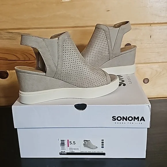 Sonoma Good For Life slingback, wedge sandal - Picture 8 of 10